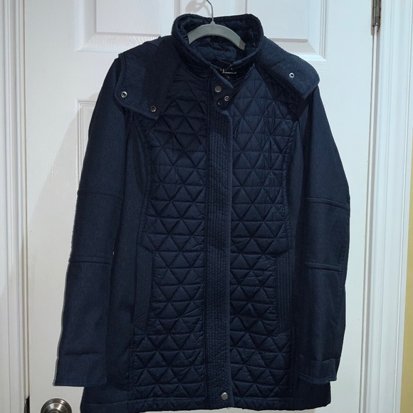 Marc New York by Andrew Marc quilted jacket Sz M hood - Picture 1 of 10